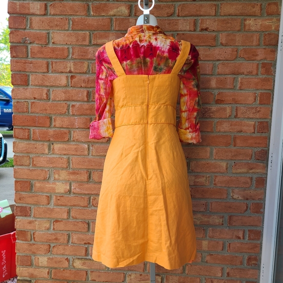 Ann Taylor Square Neck Sheath Dress orange - Picture 3 of 8